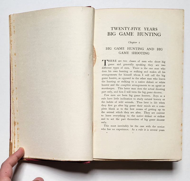 Twenty-Five Years Big Game Hunting