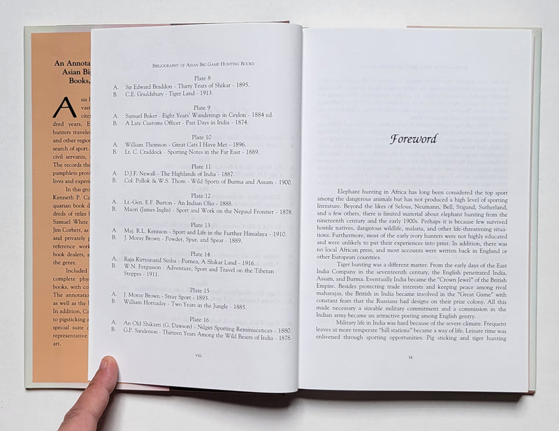 An Annotated Bibliography of Asian Big Game Hunting Books, 1780 to 1890