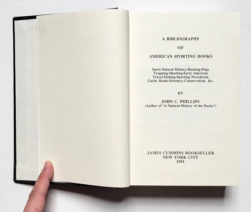 A Bibliography of American Sporting Books