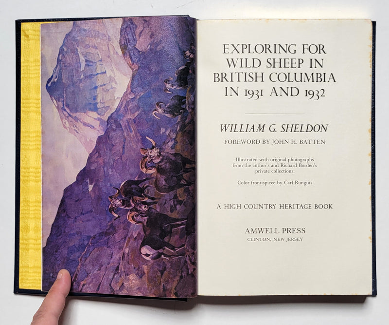 Exploring for Wild Sheep in British Columbia in 1931 and 1932