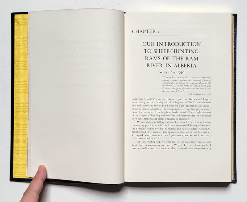 Exploring for Wild Sheep in British Columbia in 1931 and 1932