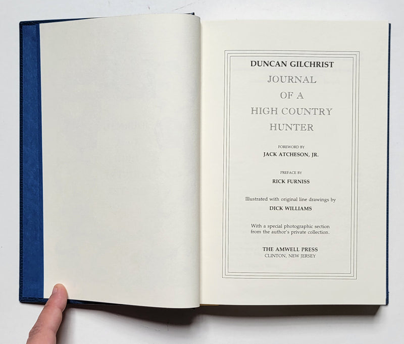 Journal of a High Country Hunter