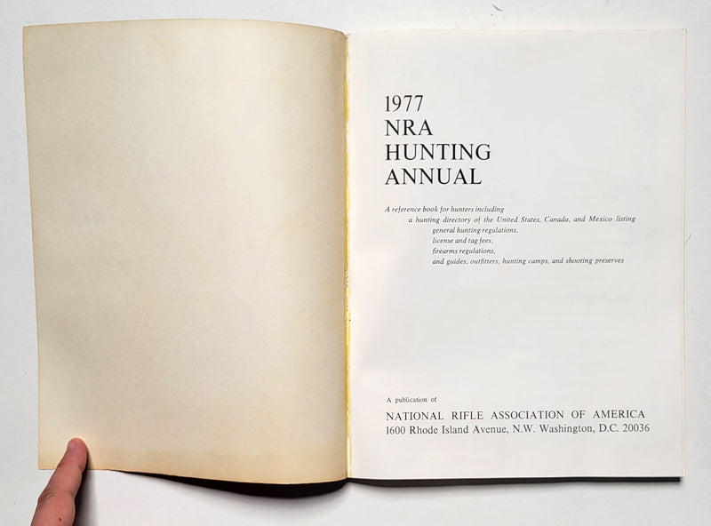 NRA Hunting Annual