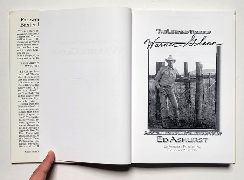The Life and Times of Warner Glenn: A Glimpse into the American West