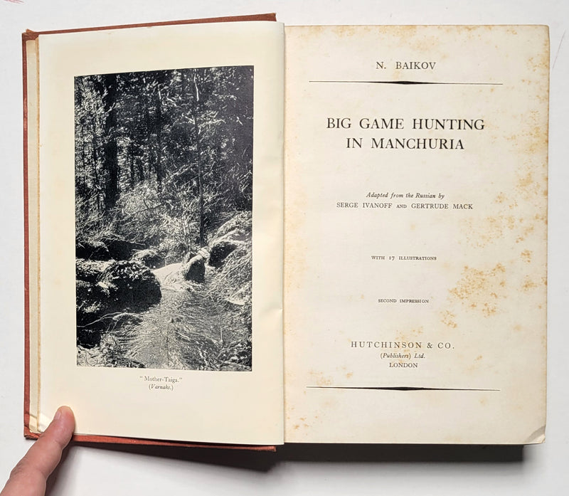 Big Game Hunting in Manchuria