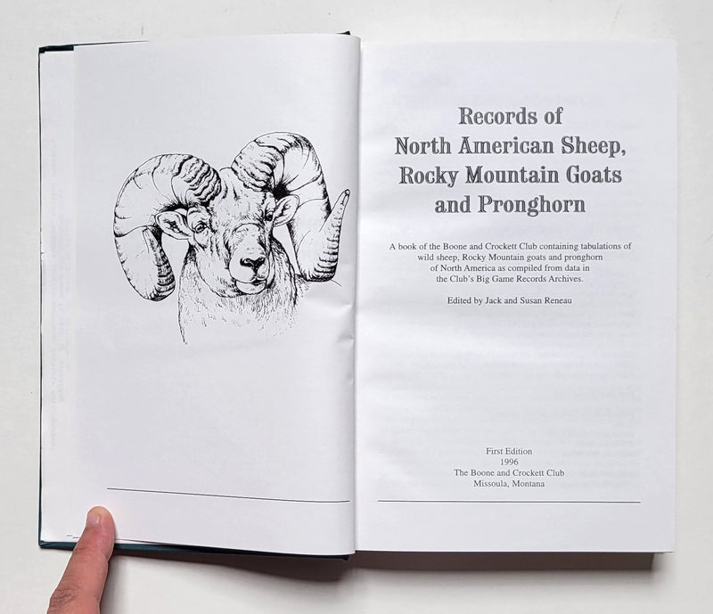 Records of North American Sheep, Rock Mountain Goats and Pronghorn
