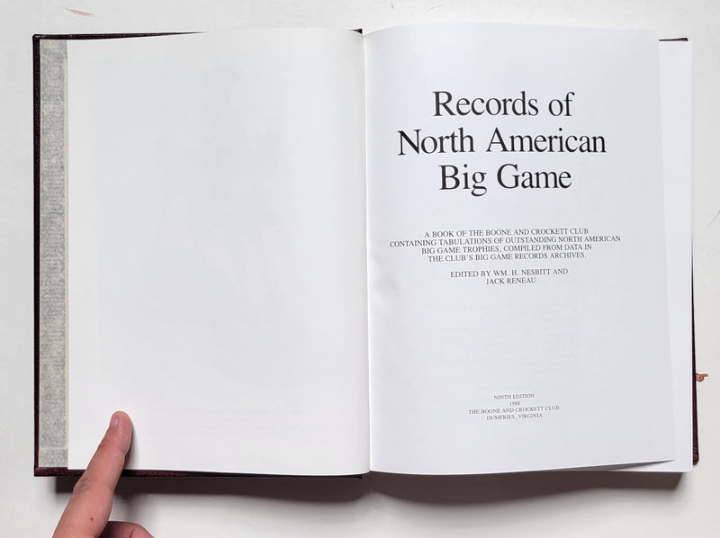 Records of North American Big Game