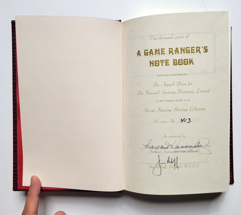 A Game Ranger’s Notebook and A Game Ranger on Safari