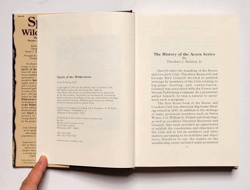 Spirit of the Wilderness: The Book of the Boone and Crockett Club
