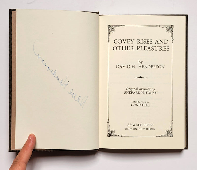 Covey Rises and Other Pleasures