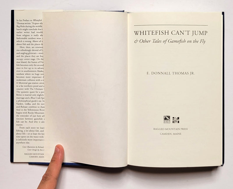Whitefish Can’t Jump & Other Tales of Gamefish on the Fly