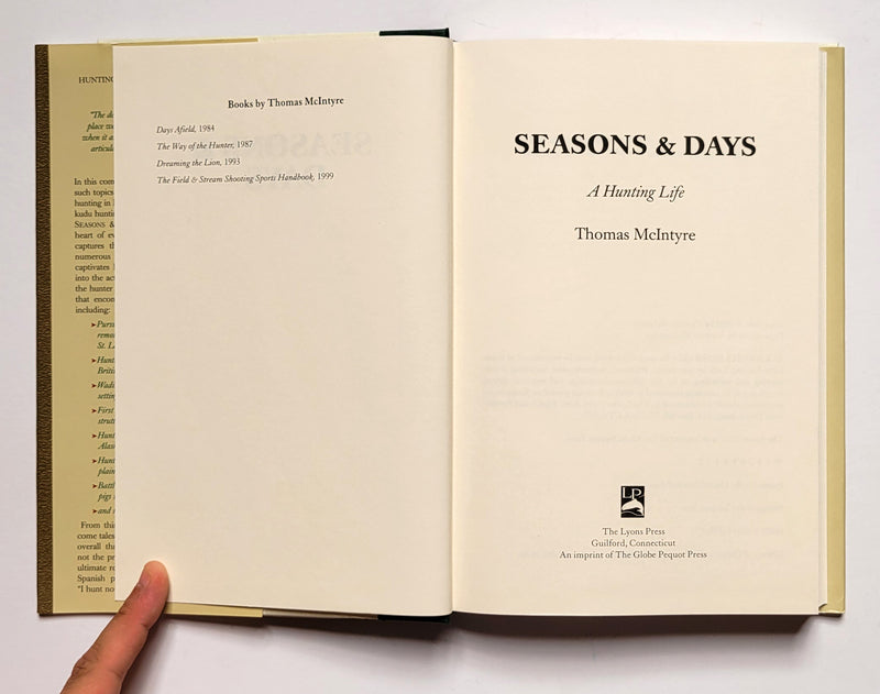 Seasons & Days: A Hunting Life