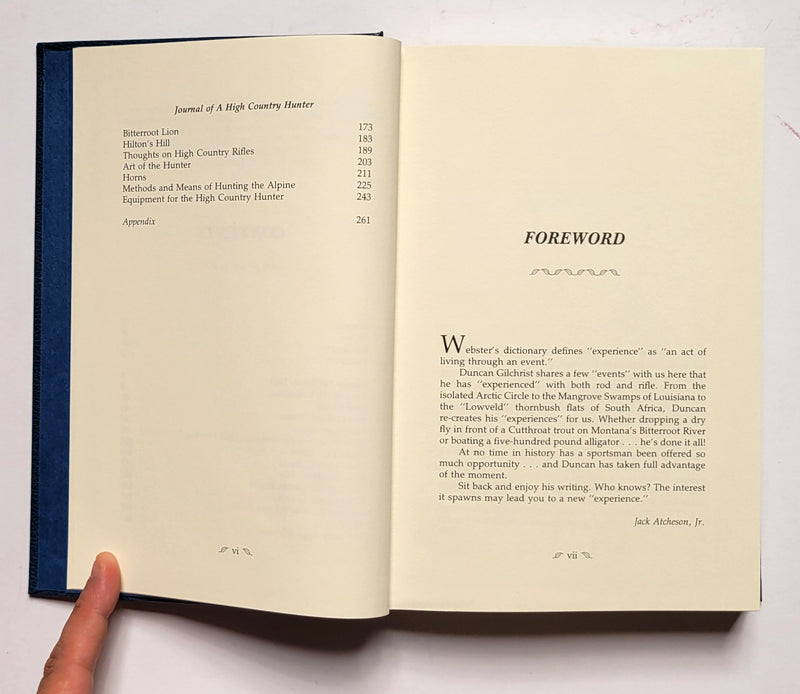Journal of a High Country Hunter