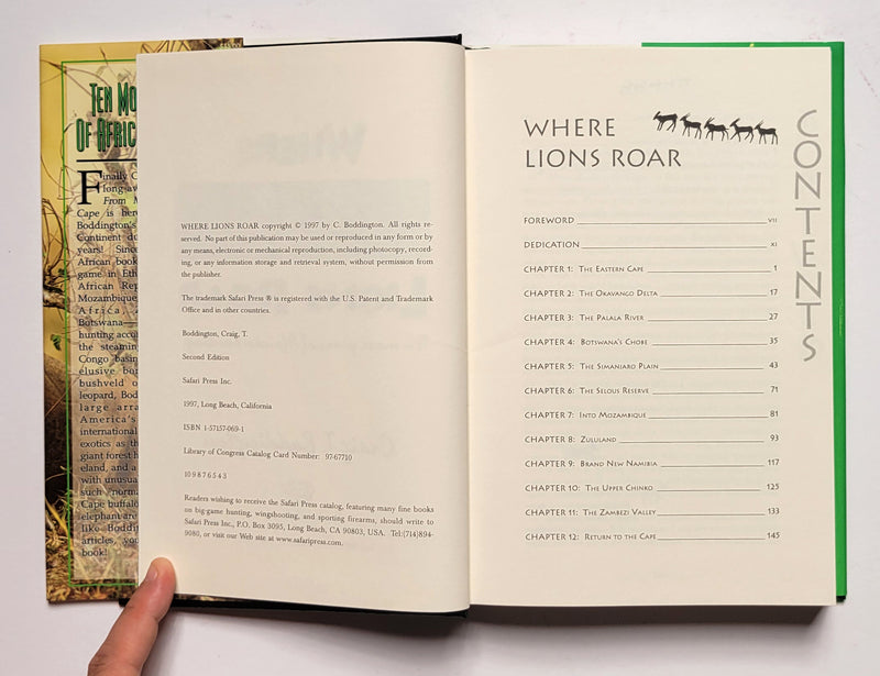 Where Lions Roar: Ten More Years of African Hunting