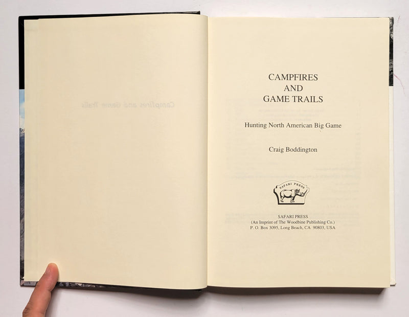 Campfires and Game Trails: Hunting North American Big Game