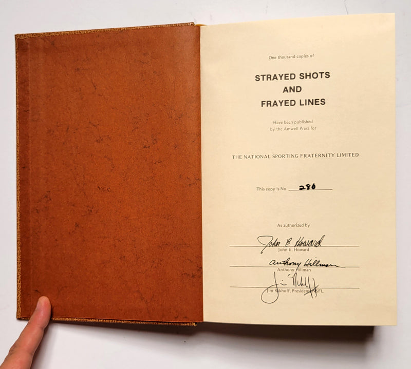 Strayed Shots and Frayed Lines: Being Classics of American Sporting Humor