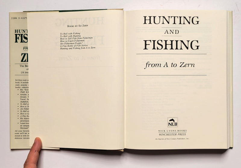 Hunting and Fishing from A to Zern