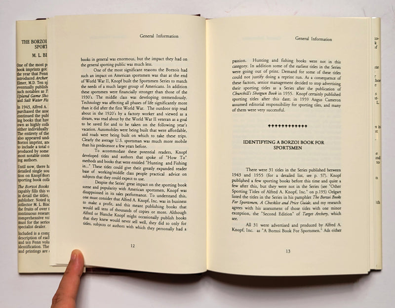 The Borzoi Books for Sportsmen