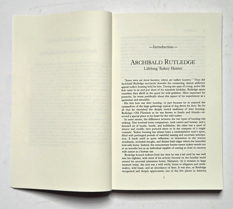 America's Greatest Game Bird: Archibald Rutledge's Turkey Hunting Tales