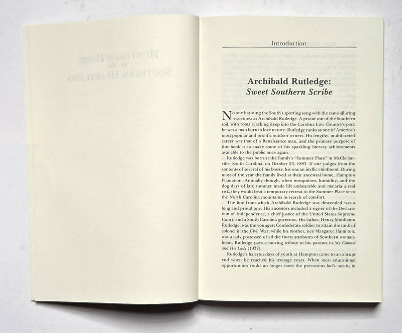 Hunting & Home in the Southern Heartland: The Best of Archibald Rutledge