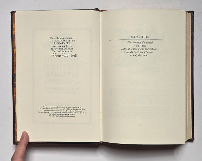 My Health Is Better in November