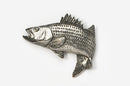 Jumping Striper Pewter Pin