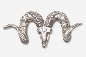 Dall Ram Skull Pewter Pin