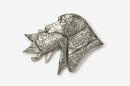 Labrador Retriever with Duck Pewter Pin