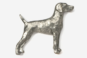 Weimeraner Pewter Pin