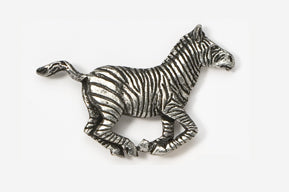 Zebra Pewter Pin