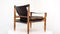 Black Leather Safari Chair