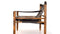 Black Leather Safari Chair