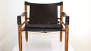 Black Leather Safari Chair