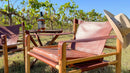 Cognac Latigo Leather Safari Chair