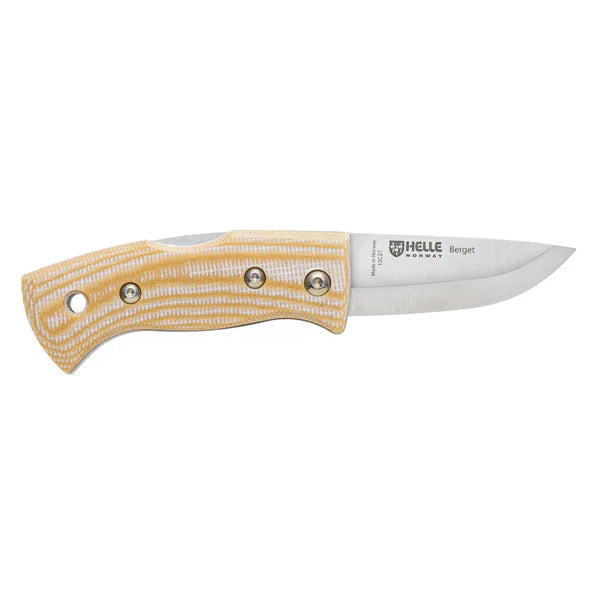 Helle Berget: Beige Canvas Micarta