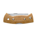 Helle Berget: Mustard Jute Micarta