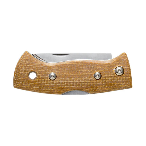 Helle Berget: Mustard Jute Micarta