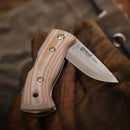 Helle Berget: Beige Canvas Micarta
