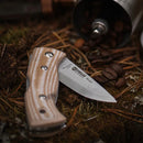 Helle Berget: Beige Canvas Micarta