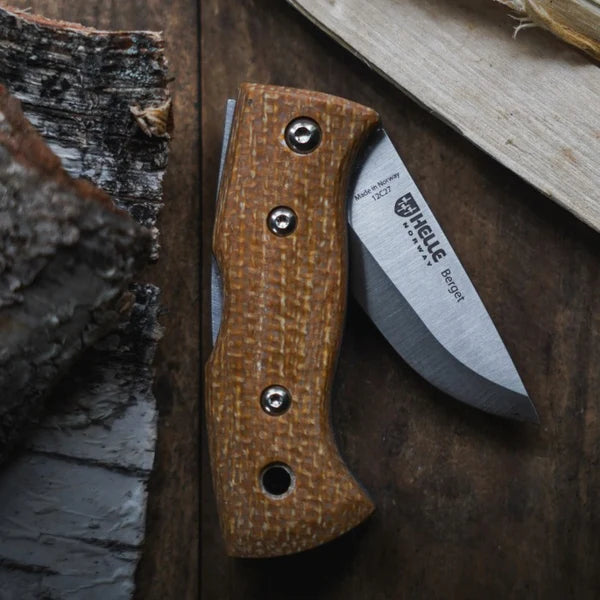 Helle Berget: Mustard Jute Micarta