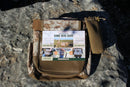 Waxed Canvas Game Bird Bag: Digital Camo and Brown Leather