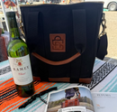 Wine & Whiskey Tote in Black Walnut - 18 oz. Waxed Canvas