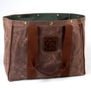 The ORIGINAL Boot & Bird Field Tote in Pecan - 18 oz. Waxed Canvas
