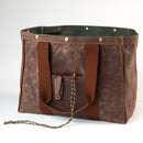 The ORIGINAL Boot & Bird Field Tote in Pecan - 18 oz. Waxed Canvas