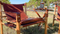Cognac Latigo Leather Safari Chair
