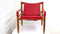 Red Leather Safari Chair