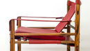 Red Leather Safari Chair