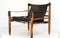 Black Leather Safari Chair
