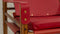 Red Leather Safari Chair