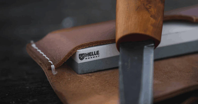 Helle Large Sharpening Stone with Leather Holster